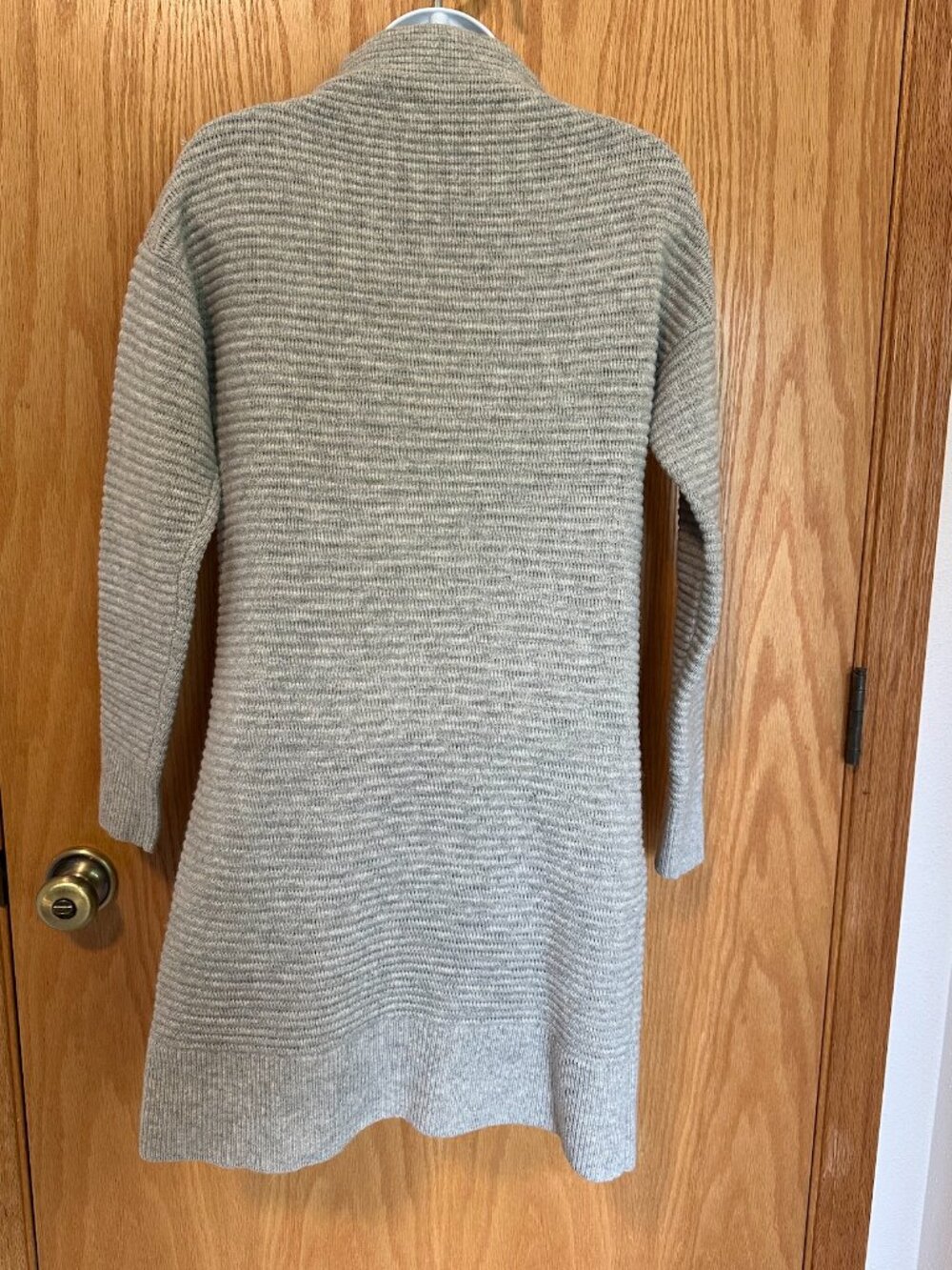Madewell Skyscraper Merino Wool Funnel Neck Sweater Dress Gray‎ Size XS - Picture 2 of 6